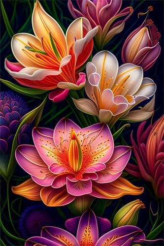 Puzzle 300 Teile,Puzzles für Erwachsene,Herausforderndes Rätsel,Pädagogisches Spiel Puzzlespiele für Die Ganze Familie,Dekoration Geschenke - Lilien Blumen Puzzle 300 Teile,Puzzles für Erwachsene,Herausforderndes Rätsel,Pädagogisches Spiel Puzzlespiele für Die Ganze Familie,Dekoration Geschenke - Lilien Blumen von Yoonqun