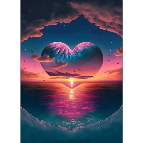 Puzzle 300 Teile,Puzzles für Erwachsene,Herausforderndes Rätsel,Pädagogisches Spiel Puzzlespiele für Die Ganze Familie,Dekoration Geschenke - Sonnenuntergang Meer Liebe Puzzle 300 Teile,Puzzles für Erwachsene,Herausforderndes Rätsel,Pädagogisches Spiel Puzzlespiele für Die Ganze Familie,Dekoration Geschenke - Sonnenuntergang Meer Liebe von Yoonqun