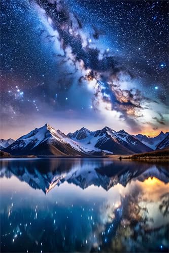 Puzzle 300 Teile,Puzzles für Erwachsene,Herausforderndes Rätsel,Pädagogisches Spiel Puzzlespiele für Die Ganze Familie,Dekoration Geschenke - Sternenhimmel Reflexion von Yoonqun