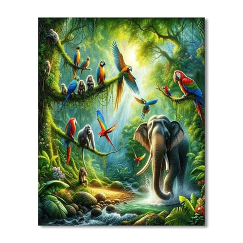 Puzzle 500 Teile,Puzzles Für Erwachsene,Herausforderndes Rätsel,Pädagogisches Spiel Puzzlespiele für Die Ganze Familie,Dekoration Geschenke - Dschungel-Elefantentiere Puzzle 500 Teile,Puzzles Für Erwachsene,Herausforderndes Rätsel,Pädagogisches Spiel Puzzlespiele für Die Ganze Familie,Dekoration Geschenke - Dschungel-Elefantentiere von Yoonqun