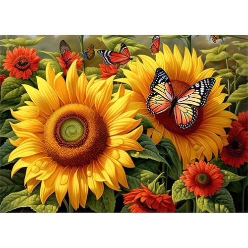 Puzzle 500 Teile,Puzzles Für Erwachsene,Herausforderndes Rätsel,Pädagogisches Spiel Puzzlespiele für Die Ganze Familie,Dekoration Geschenke - Sonnenblumenschmetterling Puzzle 500 Teile,Puzzles Für Erwachsene,Herausforderndes Rätsel,Pädagogisches Spiel Puzzlespiele für Die Ganze Familie,Dekoration Geschenke - Sonnenblumenschmetterling von Yoonqun