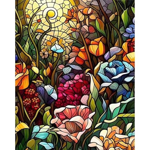 Puzzle 500 Teile,Puzzles für Erwachsene,Herausforderndes Rätsel,Pädagogisches Spiel Puzzlespiele für Die Ganze Familie,Dekoration Geschenke - Buntglasblumen Puzzle 500 Teile,Puzzles für Erwachsene,Herausforderndes Rätsel,Pädagogisches Spiel Puzzlespiele für Die Ganze Familie,Dekoration Geschenke - Buntglasblumen von Yoonqun