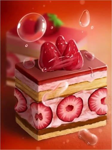 Puzzle 500 Teile,Puzzles für Erwachsene,Herausforderndes Rätsel,Pädagogisches Spiel Puzzlespiele für Die Ganze Familie,Dekoration Geschenke - Erdbeerkuchen von Yoonqun
