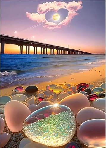 Puzzle 500 Teile,Puzzles für Erwachsene,Herausforderndes Rätsel,Pädagogisches Spiel Puzzlespiele für Die Ganze Familie,Dekoration Geschenke - Liebesbrückenlandschaft von Yoonqun