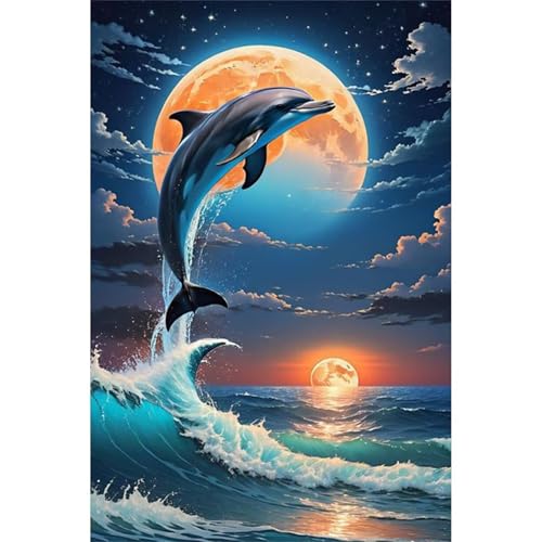 Puzzle 500 Teile,Puzzles für Erwachsene,Herausforderndes Rätsel,Pädagogisches Spiel Puzzlespiele für Die Ganze Familie,Dekoration Geschenke - Monddelfin Puzzle 500 Teile,Puzzles für Erwachsene,Herausforderndes Rätsel,Pädagogisches Spiel Puzzlespiele für Die Ganze Familie,Dekoration Geschenke - Monddelfin von Yoonqun