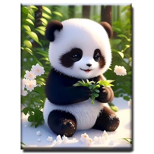 Puzzle 500 Teile,Puzzles für Erwachsene,Herausforderndes Rätsel,Pädagogisches Spiel Puzzlespiele für Die Ganze Familie,Dekoration Geschenke - Panda-Blumen von Yoonqun