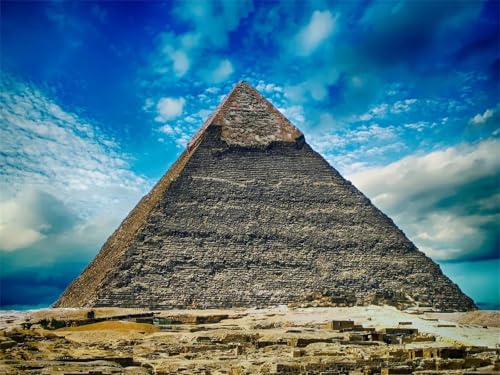 Puzzle 500 Teile,Puzzles für Erwachsene,Herausforderndes Rätsel,Pädagogisches Spiel Puzzlespiele für Die Ganze Familie,Dekoration Geschenke - Pyramidenlandschaft von Yoonqun