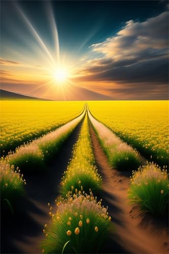 Puzzle 500 Teile,Puzzles für Erwachsene,Herausforderndes Rätsel,Pädagogisches Spiel Puzzlespiele für Die Ganze Familie,Dekoration Geschenke - Sonnenuntergangsfelder Puzzle 500 Teile,Puzzles für Erwachsene,Herausforderndes Rätsel,Pädagogisches Spiel Puzzlespiele für Die Ganze Familie,Dekoration Geschenke - Sonnenuntergangsfelder von Yoonqun