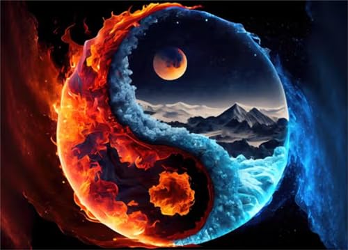 Puzzle 500 Teile,Puzzles für Erwachsene,Herausforderndes Rätsel,Pädagogisches Spiel Puzzlespiele für Die Ganze Familie,Dekoration Geschenke - Yin-Yang-Landschaft von Yoonqun