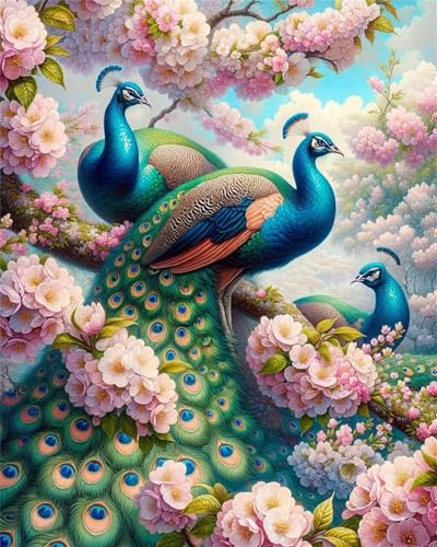 Puzzle 60 Teile,Puzzles Für Erwachsene,Herausforderndes Rätsel,Pädagogisches Spiel Puzzlespiele für Die Ganze Familie,Dekoration Geschenke - Blumenpfau von Yoonqun