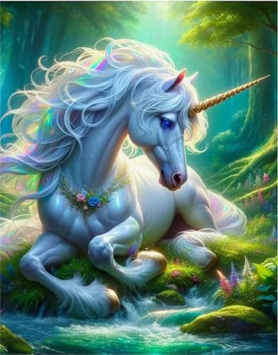 Puzzle 60 Teile,Puzzles Für Erwachsene,Herausforderndes Rätsel,Pädagogisches Spiel Puzzlespiele für Die Ganze Familie,Dekoration Geschenke - Dschungel-Einhorn von Yoonqun