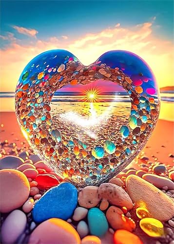 Puzzle 60 Teile,Puzzles Für Erwachsene,Herausforderndes Rätsel,Pädagogisches Spiel Puzzlespiele für Die Ganze Familie,Dekoration Geschenke - Strandliebessteine von Yoonqun