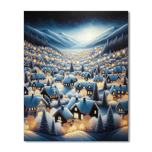 Puzzle 60 Teile,Puzzles Für Erwachsene,Herausforderndes Rätsel,Pädagogisches Spiel Puzzlespiele für Die Ganze Familie,Dekoration Geschenke - Winterland von Yoonqun