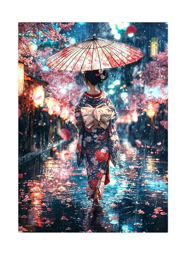 Puzzle 700 Teile,Puzzles Für Erwachsene,Herausforderndes Rätsel,Pädagogisches Spiel Puzzlespiele für Die Ganze Familie,Dekoration Geschenke - Japanische Frau an einem regnerischen Tag Puzzle 700 Teile,Puzzles Für Erwachsene,Herausforderndes Rätsel,Pädagogisches Spiel Puzzlespiele für Die Ganze Familie,Dekoration Geschenke - Japanische Frau an einem regnerischen Tag von Yoonqun