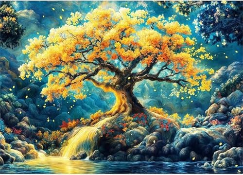 Puzzle 90 Teile,Puzzles Für Erwachsene,Herausforderndes Rätsel,Pädagogisches Spiel Puzzlespiele für Die Ganze Familie,Dekoration Geschenke - Gelbe Baumlandschaft Puzzle 90 Teile,Puzzles Für Erwachsene,Herausforderndes Rätsel,Pädagogisches Spiel Puzzlespiele für Die Ganze Familie,Dekoration Geschenke - Gelbe Baumlandschaft von Yoonqun