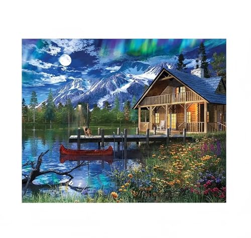 Puzzle 90 Teile,Puzzles Für Erwachsene,Herausforderndes Rätsel,Pädagogisches Spiel Puzzlespiele für Die Ganze Familie,Dekoration Geschenke - Mountain Lake Lodge Puzzle 90 Teile,Puzzles Für Erwachsene,Herausforderndes Rätsel,Pädagogisches Spiel Puzzlespiele für Die Ganze Familie,Dekoration Geschenke - Mountain Lake Lodge von Yoonqun