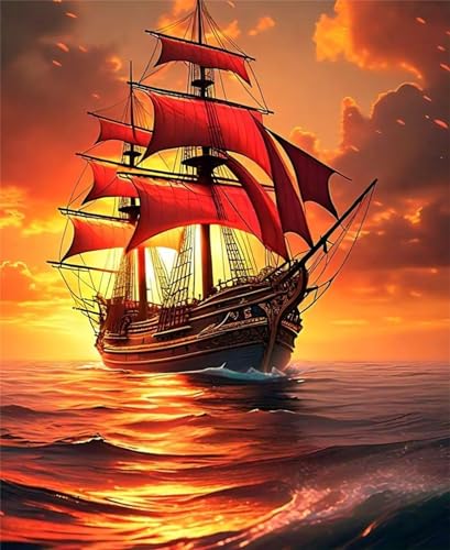Puzzle 90 Teile,Puzzles Für Erwachsene,Herausforderndes Rätsel,Pädagogisches Spiel Puzzlespiele für Die Ganze Familie,Dekoration Geschenke - Rotes Segelbootmeer Puzzle 90 Teile,Puzzles Für Erwachsene,Herausforderndes Rätsel,Pädagogisches Spiel Puzzlespiele für Die Ganze Familie,Dekoration Geschenke - Rotes Segelbootmeer von Yoonqun