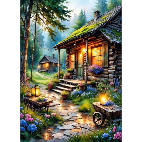 Puzzle 90 Teile,Puzzles Für Erwachsene,Herausforderndes Rätsel,Pädagogisches Spiel Puzzlespiele für Die Ganze Familie,Dekoration Geschenke - Waldhüttennacht Puzzle 90 Teile,Puzzles Für Erwachsene,Herausforderndes Rätsel,Pädagogisches Spiel Puzzlespiele für Die Ganze Familie,Dekoration Geschenke - Waldhüttennacht von Yoonqun