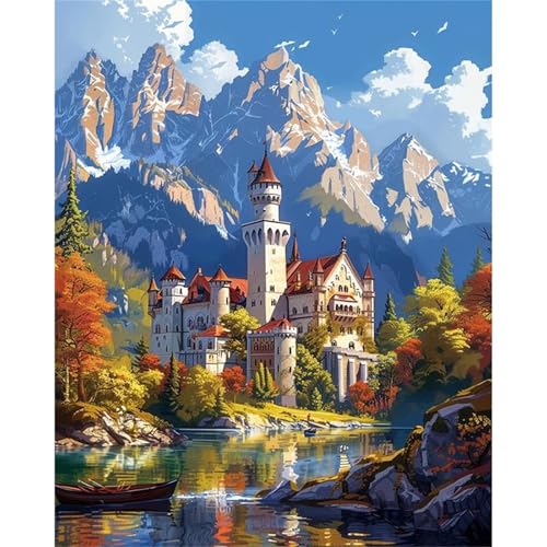 Puzzles 1000 Teile, Burglandschaft Puzzle für Erwachsene,78x53cm Puzzle Lernspiel Herausforderung Spielzeug 1000 Teile Puzzles für Erwachsene Kinder von Yoonqun