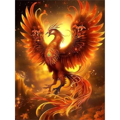 Puzzles 1000 Teile, Flammender Phönix Puzzle für Erwachsene,75x50cm Puzzle Lernspiel Herausforderung Spielzeug 1000 Teile Puzzles für Erwachsene Kinder von Yoonqun