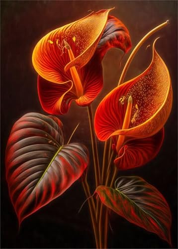Puzzles 1000 Teile, Puzzle Für Erwachsene,75x50 cm Puzzle Lernspiel Herausforderung Spielzeug 1000 Calla-Lilienpflanze Puzzles für Erwachsene von Yoonqun
