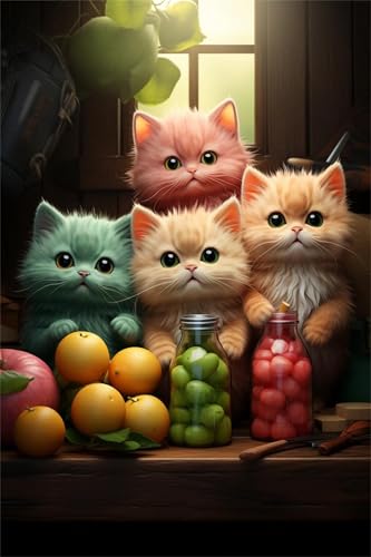 Puzzles 1000 Teile, Puzzle Für Erwachsene,75x50 cm Puzzle Lernspiel Herausforderung Spielzeug 1000 Süße Katzenfrüchte Puzzles für Erwachsene Puzzles 1000 Teile, Puzzle Für Erwachsene,75x50 cm Puzzle Lernspiel Herausforderung Spielzeug 1000 Süße Katzenfrüchte Puzzles für Erwachsene von Yoonqun