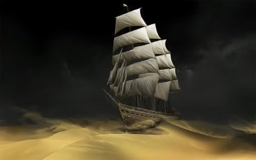 Puzzles 1000 Teile, Wüstensegeln Puzzle für Erwachsene,75x50cm Puzzle Lernspiel Herausforderung Spielzeug 1000 Teile Puzzles für Erwachsene Kinder von Yoonqun