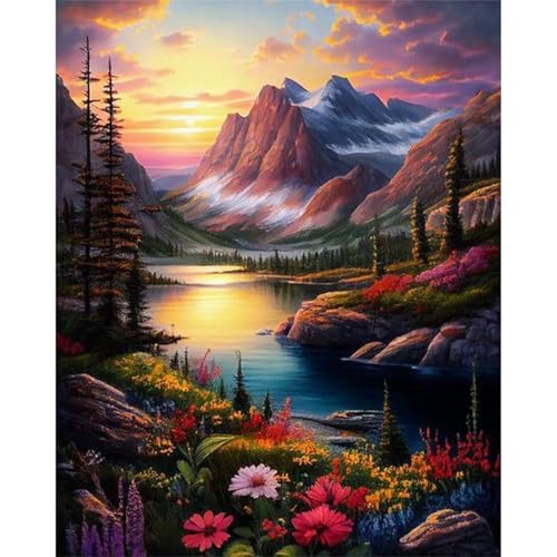 Puzzles 120 Teile, Berge Flüsse Landschaft Puzzle für Erwachsene,28x23cm Puzzle Lernspiel Herausforderung Spielzeug 120 Teile Puzzles für Erwachsene Kinder von Yoonqun