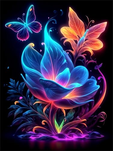 Puzzles 120 Teile, Fantasie Blume Schmetterling Puzzle für Erwachsene,25x20cm Puzzle Lernspiel Herausforderung Spielzeug 120 Teile Puzzles für Erwachsene Kinder von Yoonqun