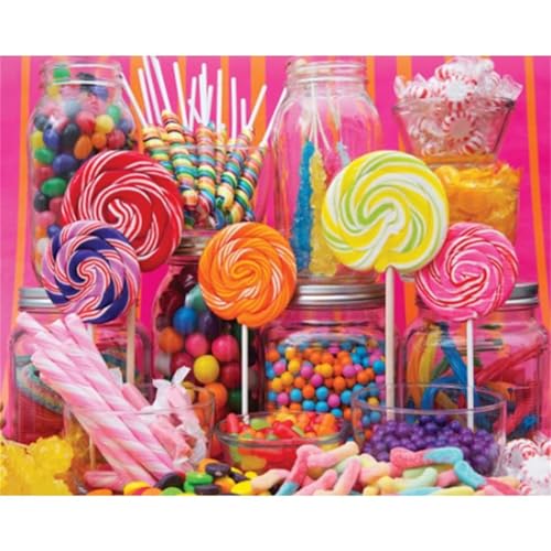 Puzzles 120 Teile, Köstliche Süßigkeiten Puzzle für Erwachsene,25x20cm Puzzle Lernspiel Herausforderung Spielzeug 120 Teile Puzzles für Erwachsene Kinder von Yoonqun