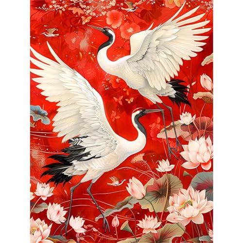 Puzzles 120 Teile, Lotus-Kranich Puzzle für Erwachsene,25x20cm Puzzle Lernspiel Herausforderung Spielzeug 120 Teile Puzzles für Erwachsene Kinder von Yoonqun