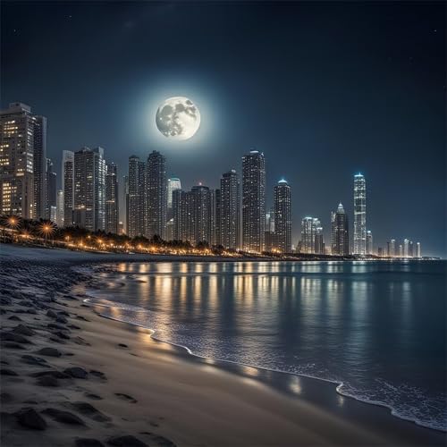 Puzzles 120 Teile, Puzzle Für Erwachsene, 20x20 cm Puzzle Lernspiel Herausforderung Spielzeug 120 Teile Küstenstadt Mond Puzzles für Erwachsene Puzzles 120 Teile, Puzzle Für Erwachsene, 20x20 cm Puzzle Lernspiel Herausforderung Spielzeug 120 Teile Küstenstadt Mond Puzzles für Erwachsene von Yoonqun