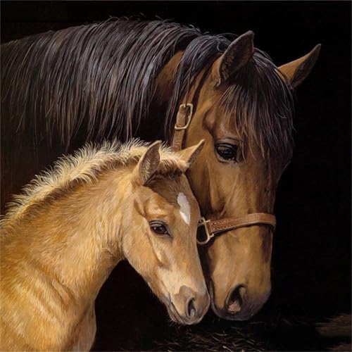 Puzzles 120 Teile, Puzzle Für Erwachsene, 20x20 cm Puzzle Lernspiel Herausforderung Spielzeug 120 Teile Tier Pferde Puzzles für Erwachsene von Yoonqun