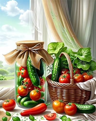 Puzzles 120 Teile, Puzzle Für Erwachsene,25x20 cm Puzzle Lernspiel Herausforderung Spielzeug 120 Tomatengemüse Puzzles für Erwachsene von Yoonqun