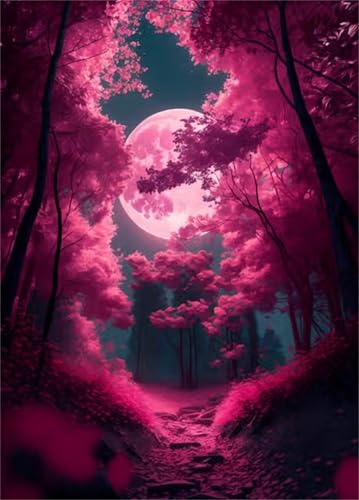 Puzzles 120 Teile, Rosa Waldmond Puzzle für Erwachsene,28x23cm Puzzle Lernspiel Herausforderung Spielzeug 120 Teile Puzzles für Erwachsene Kinder Puzzles 120 Teile, Rosa Waldmond Puzzle für Erwachsene,28x23cm Puzzle Lernspiel Herausforderung Spielzeug 120 Teile Puzzles für Erwachsene Kinder von Yoonqun