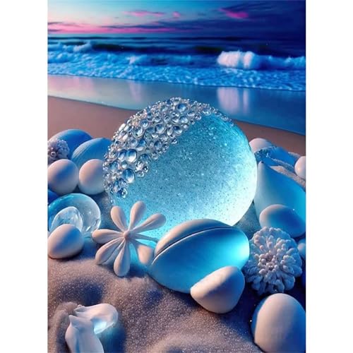 Puzzles 120 Teile, Strandblaue Steine Puzzle für Erwachsene,28x23cm Puzzle Lernspiel Herausforderung Spielzeug 120 Teile Puzzles für Erwachsene Kinder von Yoonqun