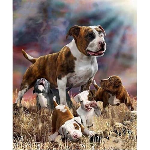 Puzzles 120 Teile, Süße Hundefamilie Puzzle für Erwachsene,25x20cm Puzzle Lernspiel Herausforderung Spielzeug 120 Teile Puzzles für Erwachsene Kinder von Yoonqun