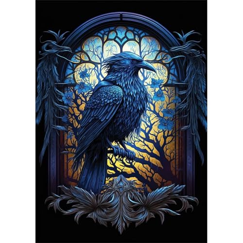 Puzzles 1200 Teile, Krähen Puzzle für Erwachsene,78x53cm Puzzle Lernspiel Herausforderung Spielzeug 1200 Teile Puzzles für Erwachsene Kinder von Yoonqun