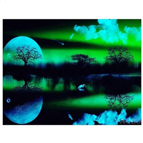 Puzzles 1200 Teile, Mond Baum Nacht Puzzle für Erwachsene,75x50cm Puzzle Lernspiel Herausforderung Spielzeug 1200 Teile Puzzles für Erwachsene Kinder von Yoonqun