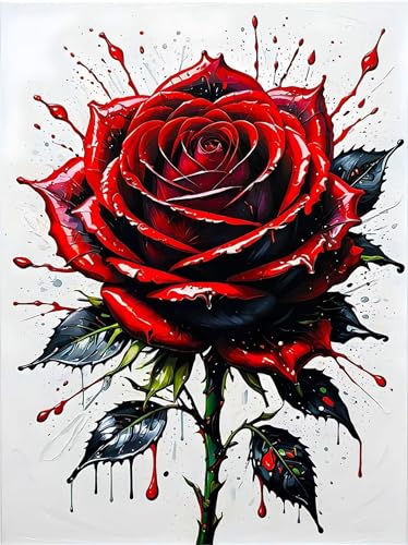 Puzzles 1200 Teile, Rote Rose Puzzle für Erwachsene,78x53cm Puzzle Lernspiel Herausforderung Spielzeug 1200 Teile Puzzles für Erwachsene Kinder von Yoonqun