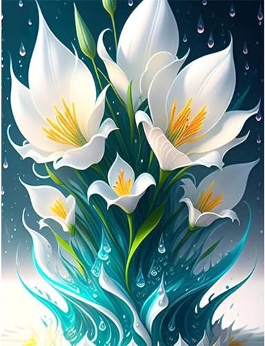 Puzzles 1200 Teile, Schöne Lilien Blumen Puzzle für Erwachsene,75x50cm Puzzle Lernspiel Herausforderung Spielzeug 1200 Teile Puzzles für Erwachsene Kinder von Yoonqun