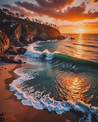 Puzzles 1200 Teile, Sonnenuntergang Meer Puzzle für Erwachsene,78x53cm Puzzle Lernspiel Herausforderung Spielzeug 1200 Teile Puzzles für Erwachsene Kinder Puzzles 1200 Teile, Sonnenuntergang Meer Puzzle für Erwachsene,78x53cm Puzzle Lernspiel Herausforderung Spielzeug 1200 Teile Puzzles für Erwachsene Kinder von Yoonqun