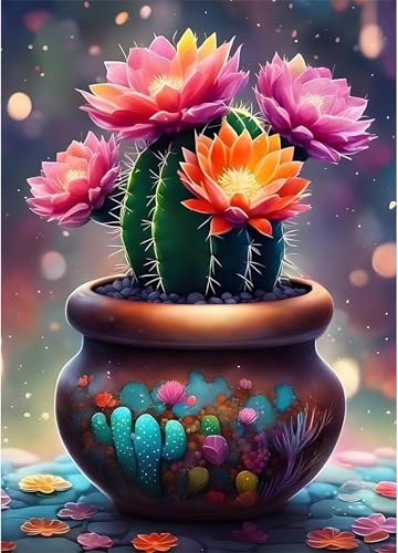 Puzzles 1314 Teile, Puzzle Für Erwachsene,75x50 cm Puzzle Lernspiel Herausforderung Spielzeug 1314 Kaktus-Topfblumen Puzzles für Erwachsene von Yoonqun