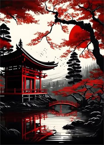 Puzzles 1500 Teile, Japanischer Garten Puzzle für Erwachsene,87x57cm Puzzle Lernspiel Herausforderung Spielzeug 1500 Teile Puzzles für Erwachsene Kinder von Yoonqun