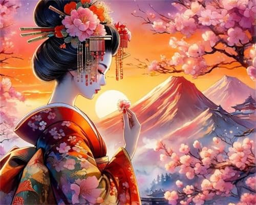 Puzzles 1500 Teile, Puzzle Für Erwachsene,87x57 cm Puzzle Lernspiel Herausforderung Spielzeug 1500 Japan Berg Geisha Puzzles für Erwachsene von Yoonqun