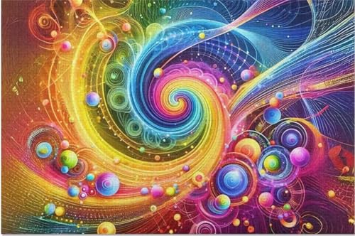 Puzzles 1500 Teile, Puzzle Für Erwachsene,87x57 cm Puzzle Lernspiel Herausforderung Spielzeug 1500 Regenbogenspirale Puzzles für Erwachsene Puzzles 1500 Teile, Puzzle Für Erwachsene,87x57 cm Puzzle Lernspiel Herausforderung Spielzeug 1500 Regenbogenspirale Puzzles für Erwachsene von Yoonqun