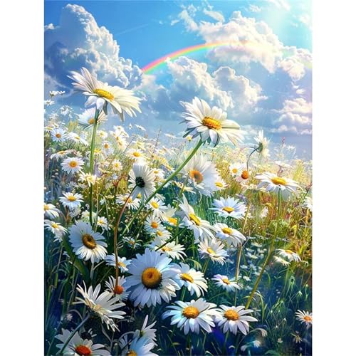 Puzzles 1500 Teile, Regenbogen-Gänseblümchen Puzzle für Erwachsene,87x57cm Puzzle Lernspiel Herausforderung Spielzeug 1500 Teile Puzzles für Erwachsene Kinder von Yoonqun