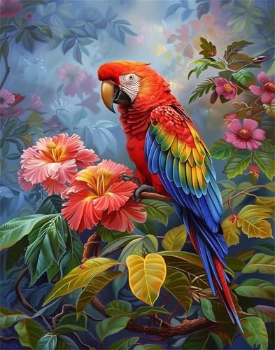 Puzzles 1500 Teile, Tropische Papageienblumen Puzzle für Erwachsene,87x57cm Puzzle Lernspiel Herausforderung Spielzeug 1500 Teile Puzzles für Erwachsene Kinder von Yoonqun