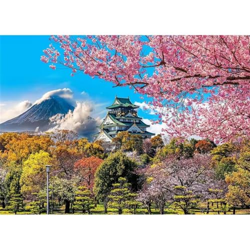 Puzzles 200 Teile, Frühlingslandschaft Puzzle für Erwachsene,38x28cm Puzzle Lernspiel Herausforderung Spielzeug 200 Teile Puzzles für Erwachsene Kinder von Yoonqun