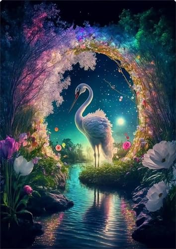 Puzzles 200 Teile, Kranlandschaft Puzzle für Erwachsene,38x28cm Puzzle Lernspiel Herausforderung Spielzeug 200 Teile Puzzles für Erwachsene Kinder von Yoonqun